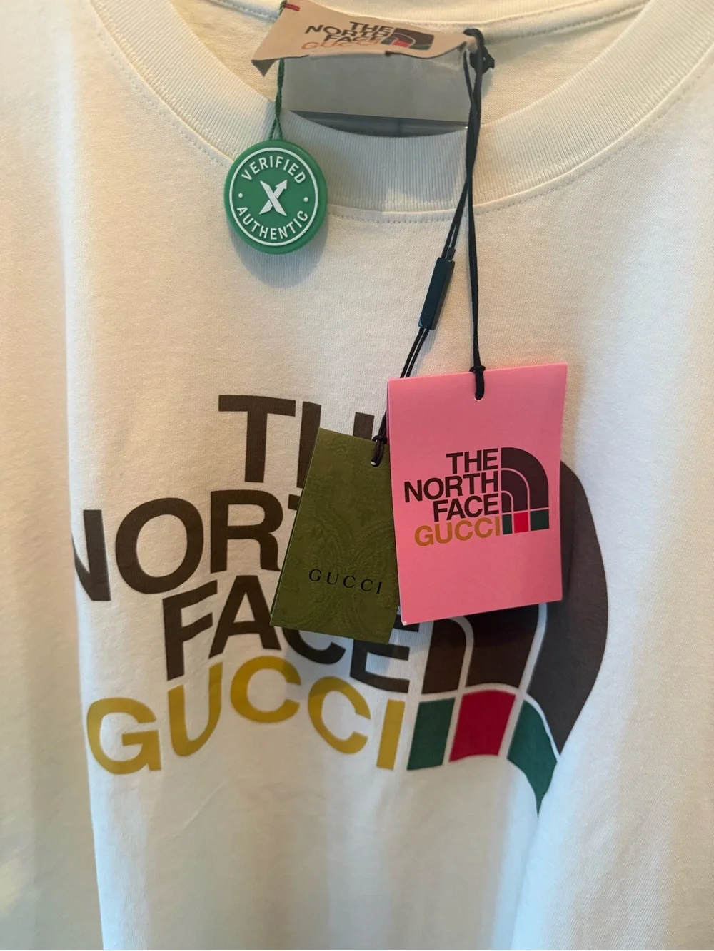 Gucci x The North Face Oversize Beige T-shirt